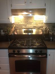Air Stone Diy Backsplash From Lowes Kitchen Backsplash Airstone Backsplash Updating House