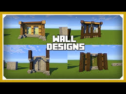A table design that includes candles. Minecraft How To Build A Wall Design Tutorial Easy Survival Minecraft Youtube