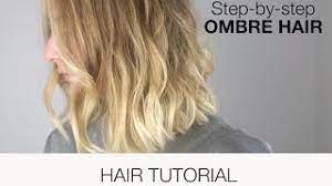 For a very subtle ombre, apply dye to tips of hair, rinse brush, and blend color further up hair towards roots let dye or bleach process for recommended amount of time. Ombre Hair Tutorial Youtube