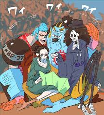 tomatop, one piece, brook (one piece), franky (one piece), jinbe (one piece)  - Anime R34