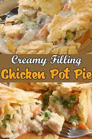 Chicken Pot Pie Easy Homemade Chicken Pot Pie Recipe Recipe Homemade Chicken Pot Pie Chicken Pot Pie Recipes Creamy Chicken Pot Pie