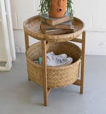 Bahama Baskets And Stand Decor Bamboo Basket Painted Fox Home