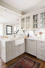 Antique Persian Rug Dark Door Stepped Peninsula Farmhouse Sink Kitchen Kitchen Renovation Light Grey Kitchens Trendy small kitchen ideas from 51 of the flawless small kitchen ideas collection is the most trending home decor this winter.