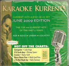 karaoke kurrents 6 disk cdg set current 2007 june 2009 pop country rock urban 100 songs cd