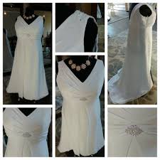 Galina Sheath Gown Size 20 Color White Price 200 Tscbride Theshabbychicbride 2195hyacinth Oregonbrid Consignment Wedding Dresses Bridal Consignment Wedding Dresses