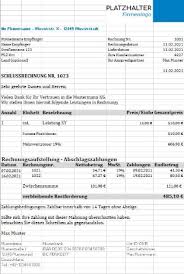 Schlussrechnung Muster Download Fur Word Excel
