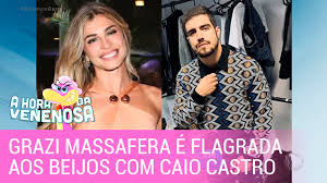Em live no instagram, caio revelou que já sentiu ciúmes de grazi e que peitou alguns homens durante uma viagem. Grazi Massafera E Flagrada Aos Beijos Com Caio Castro Recordtv R7 Balanco Geral