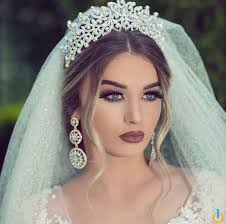 This will widen your eyes and make your face look full of life. Bride Makeup Ideas Wedding Makeup For Brown Eyes Blue Eyes Wedding Makeup For Blonde Hair Wedd Wedding Hairstyles Bride Blonde Bride Amazing Wedding Makeup