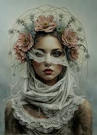 Freebie by Yvon Meerstra medium Caran D Ache Luminance, pastel pencil Caran  D Ache pastel