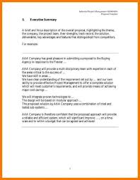 Executive Summary Template For Proposal Executive Summary Template Executive Summary Executive Summary Example