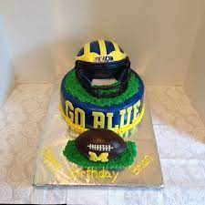 Michigan Football Cake Football Cake Grooms Cake Michigan Football
