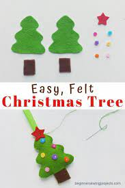 Easy Felt Christmas Tree Ornament Great Project For Kids And Gifts Felt Christmascrafts Felt Christmas Ornaments Felt Christmas Felt Crafts Christmas