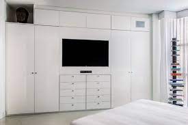 Wardrobes with tv space : Wardrobe Tv Unit Modern Schlafzimmer Miami Von Mezzanotte Carpentry Houzz