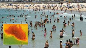 Definition from wiktionary, the free dictionary. Australia Weather People Flock To Bondi Beach As Temperatures Hit 47c