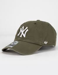47 Brand New York Yankees Clean Up Strapback Hat Green Rgw17gws Sw 47 Brand New York Yankees Logo Strapback Hats
