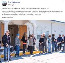 Mengakibatkan wujudnya dua kelompok ; Penganut Kristian Jaga Masjid Ketika Umat Islam Solat