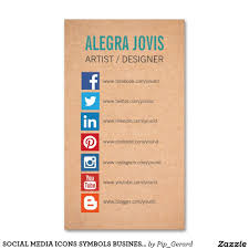 The templates given here are of supreme quality and follow all the professional standards that are set for business card design. Social Media Icons Symbols Business Card Zazzle Com Social Media Business Cards Media Business Cards Social Media