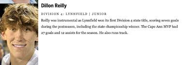 🚨The @GlobeSchools boys' soccer All-Scholastic section is live🚨 Let's  start with the Athletes of the Year: Bruno DeSouza, @wildcatnationAD Brady  Poor, @GoCCSoccer Joey Carney, @oahs_soccer Matt McAuliffe, @PemBsoccer  Dillon Reilly, @Lynnfield_AD