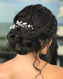 Fish Plait Chignon Perfect Bridal Hairstyle Wedding Hair Barrette Hair Styles Bride Hairstyles