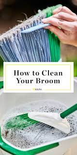 Consider cleaning your broom at least once a month by soaking the broom in a solution that contains warm water and dish soap. How To Clean A Dusty Dirty Broom Kitchn