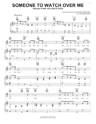 George Gershwin Someone To Watch Over Me Sheet Music Pdf Notes Chords Standards Score Easy Piano Download Printable Sku 157570