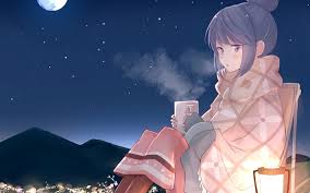 Download Wallpapers Shima Rin Night Manga Yuru Camp Besthqwallpapers Com Anime Wallpaper Anime Free Anime