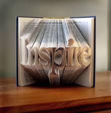 Folded Book Art Inspirational Quote Unique Present Artfolds Book Lover Handmade Inspire Personalized Folded Book Art Book Sculpture Book Folding