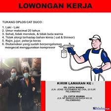 Follow chat penjual info toko. Lowongan Kerja Pd Cipta Warna Palembang Maret 2021