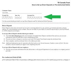 Check spelling or type a new query. Direct Deposit Form Td