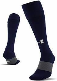 Under Armour Soccer Football Socks Over The Calf Shoe Size 4 8 5 Navy Blue L25 783466253639 Ebay Football Socks Soccer Socks Athletic Socks