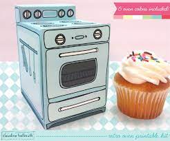 30 box templates free printable. Retro Oven Cupcake Box Cookie Candy Treat And Party Etsy