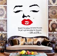 Marilyn monroe's former home is back on the market for $6.9million. Marilyn Monroe Quote Red Lips Vinyl Wall Stickers Art Mural Home Decor Wallpaper Price In Saudi Arabia Souq Saudi Arabia Kanbkam