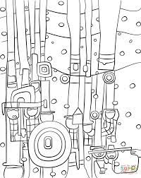 blue blues by friedensreich hundertwasser super coloring art coloriage hiver australien