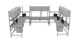 Over 200 desktops & 40 frame choices. Workbench U Shaped Steelsentry