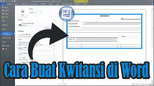 Demikian download kwitansi pembayaran format excel semoga bermanfaat. Cara Membuat Kwitansi Di Word Tutorial Microsoft Office