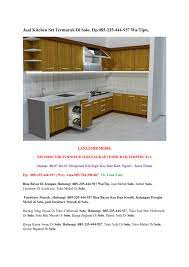 Model kitchen set via media.rooang.com. Jual Kitchen Set Termurah Di Solo Hp 085 235 444 937 Wa Tlpn By Mandiriputra Issuu