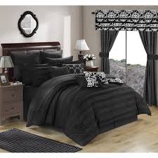 Black Bed In A Bag Queen Overstock Com Online Shopping Bedding Furniture Electronics Jewelry Clothing More Black Comforter Black Bed Set Comforter Sets