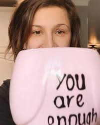 Friday morning reminder for all you beautiful ladies out there 💖☕️  #youareenough #bedhead #goodmorning #coffee #yougotthis #youarefabulous  #reminder #happyfriday #cheerstoyou