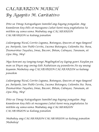 On march 7, the police and military implemented 24 search warrants in calabarzon that left 9 activists dead and 4 others arrested. Calabarzon March Pdf
