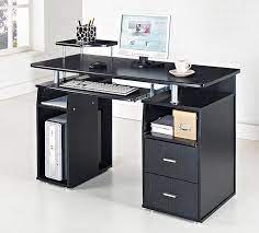 Choose traditional, modern designs or impressive executive desks. Black Glass Top Computer Desk Novocom Top