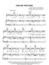 Pink Can We Pretend Piano Sheet Music Digital Print Sheet Music Digital Sheet Music Piano Sheet Music