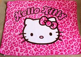 Sanrio hello kitty blanket 50 x 60 fleece throw gift birthday gift pink flower. Large Hello Kitty Plush Blanket Throw Hot Pink Leopard Print 48x62 Hello Kitty Plush Hello Kitty Kitty
