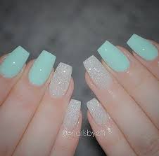 This fruit nail design for summer. 23 Teal Nail Designs Best Nail Art Designs 2020