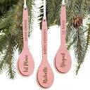 Best Chef Personalized Pink Wooden Spoon Ornament
