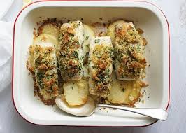 Portion into ramekins and freeze for quick toddler meals or cook in a big dish for the perfect family supper 1 hr. Parmesan Crusted Baked Fish With Potatoes Hoki Fish Recipe Fish Recipes Easter Fish Recipes