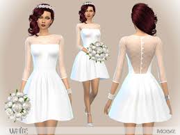 Two cheeky tank tops, a pair of shorts, a cool pair of denims and a daring hair color. Women S Dresses Downloads The Sims 4 Catalog