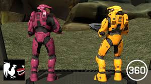 We're sarge and grif from the popular web series red vs. Red Vs Blue 360 A Day At The Base Youtube