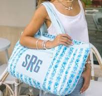 Wholesale Large Capacity Handheld Shoulder Bags for Women Floral Tote Bag Printed Casual Canvas Beach Bag