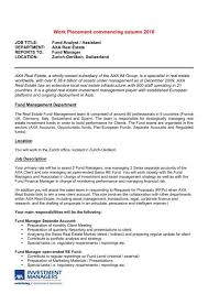 Create job alert to receive latest asset management jobs. Work Placement Careers