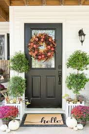 Black and white house blue door. How To Update Curb Appeal Paint Your Door